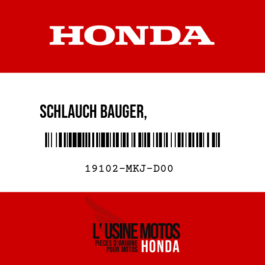 image de 19102-MKJ-D00 SCHLAUCH BAUGER,             AUSGLEICHSBEHAELTER