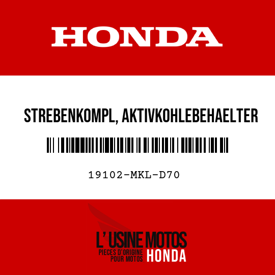 image de 19102-MKL-D70 STREBENKOMPL, AKTIVKOHLEBEHAELTER