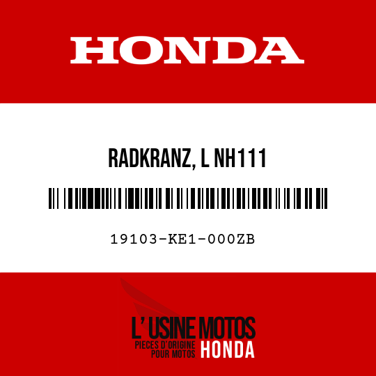 image de 19103-KE1-000ZB RADKRANZ, L NH111 