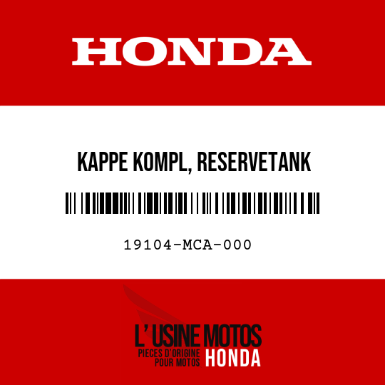 image de 19104-MCA-000 KAPPE KOMPL, RESERVETANK