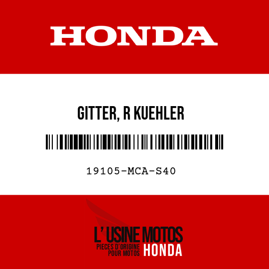 image de 19105-MCA-S40 GITTER, R KUEHLER