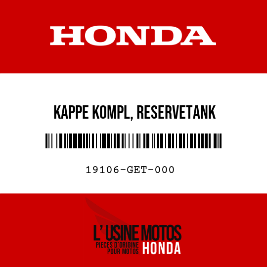 image de 19106-GET-000 KAPPE KOMPL, RESERVETANK
