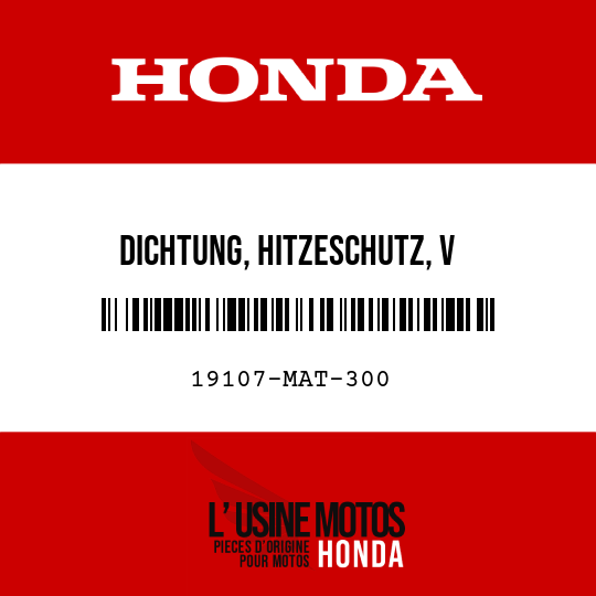 image de 19107-MAT-300 DICHTUNG, HITZESCHUTZ, V