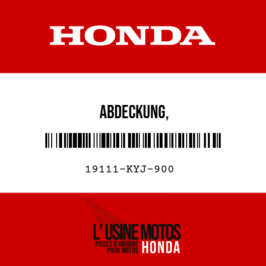 image de 19111-KYJ-900 ABDECKUNG, KUEHLERAUSGLEICHSBEHAELTER