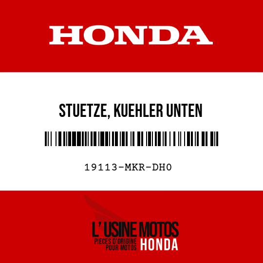 image de 19113-MKR-DH0 STUETZE, KUEHLER UNTEN
