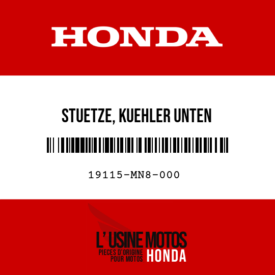 image de 19115-MN8-000 STUETZE, KUEHLER UNTEN