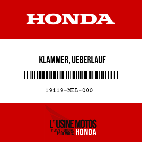 image de 19119-MEL-000 KLAMMER, UEBERLAUF