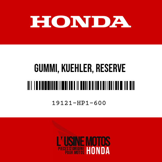 image de 19121-HP1-600 GUMMI, KUEHLER, RESERVE