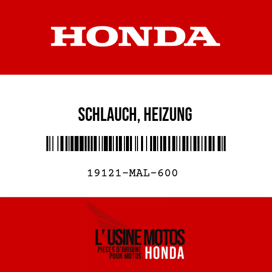 image de 19121-MAL-600 SCHLAUCH, HEIZUNG
