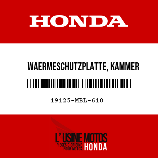 image de 19125-MBL-610 WAERMESCHUTZPLATTE, KAMMER