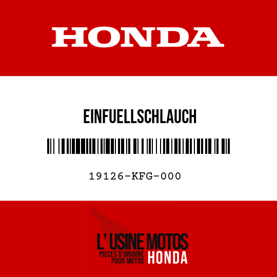 image de 19126-KFG-000 EINFUELLSCHLAUCH