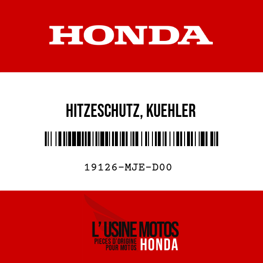 image de 19126-MJE-D00 HITZESCHUTZ, KUEHLER