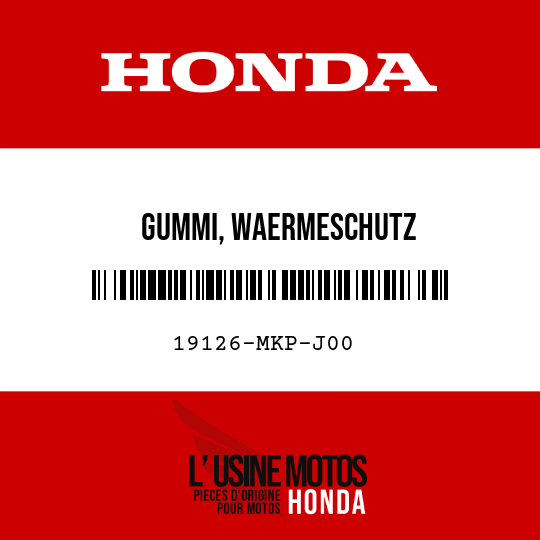 image de 19126-MKP-J00 GUMMI, WAERMESCHUTZ