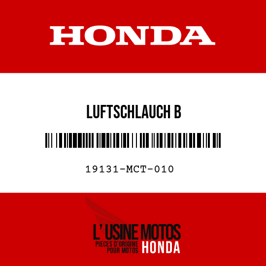 image de 19131-MCT-010 LUFTSCHLAUCH B