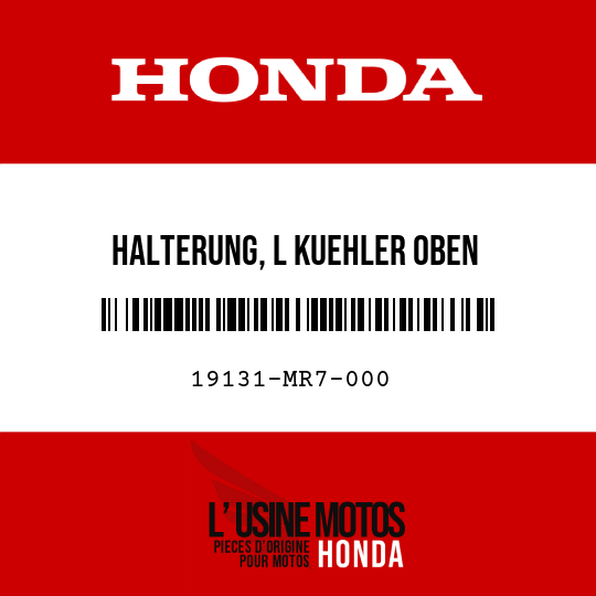 image de 19131-MR7-000 HALTERUNG, L KUEHLER OBEN