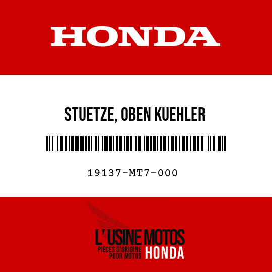 image de 19137-MT7-000 STUETZE, OBEN KUEHLER