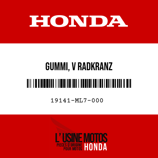 image de 19141-ML7-000 GUMMI, V RADKRANZ