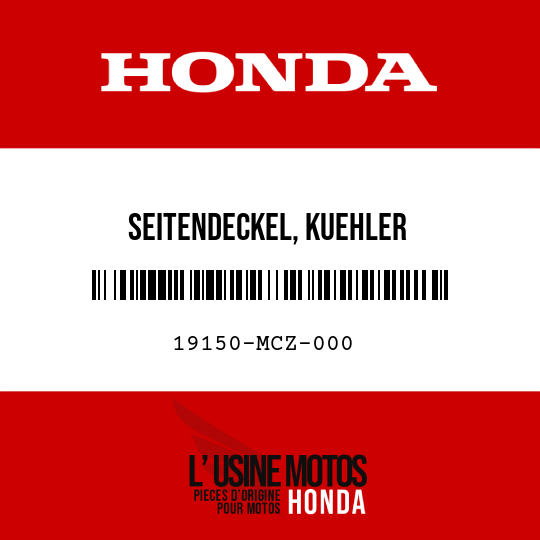 image de 19150-MCZ-000 SEITENDECKEL, KUEHLER