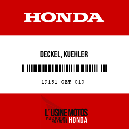 image de 19151-GET-010 DECKEL, KUEHLER