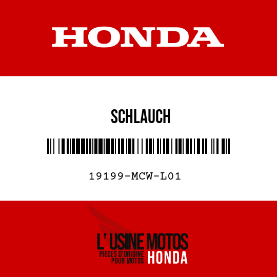 image de 19199-MCW-L01 SCHLAUCH