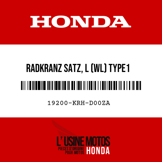 image de 19200-KRH-D00ZA RADKRANZ SATZ, L (WL) TYPE1