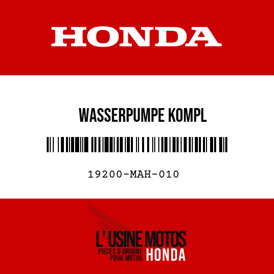 image de 19200-MAH-010 WASSERPUMPE KOMPL