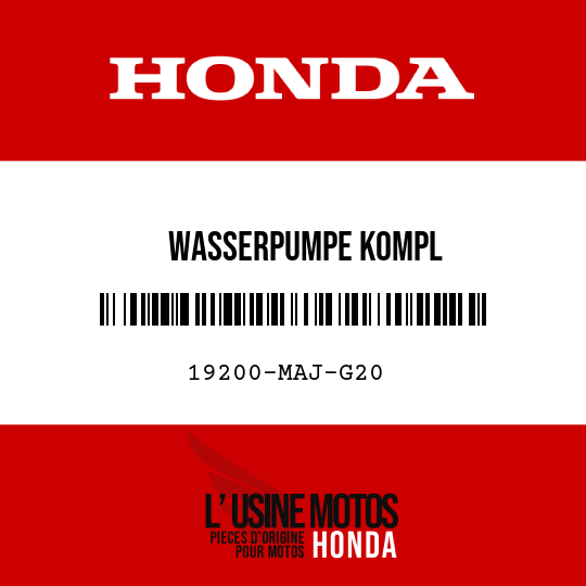 image de 19200-MAJ-G20 WASSERPUMPE KOMPL