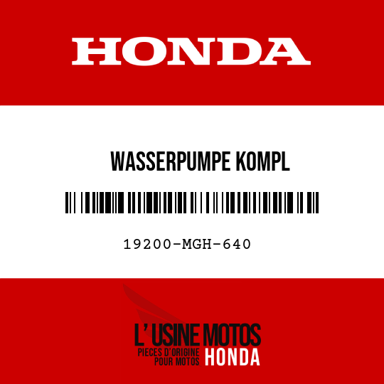 image de 19200-MGH-640 WASSERPUMPE KOMPL