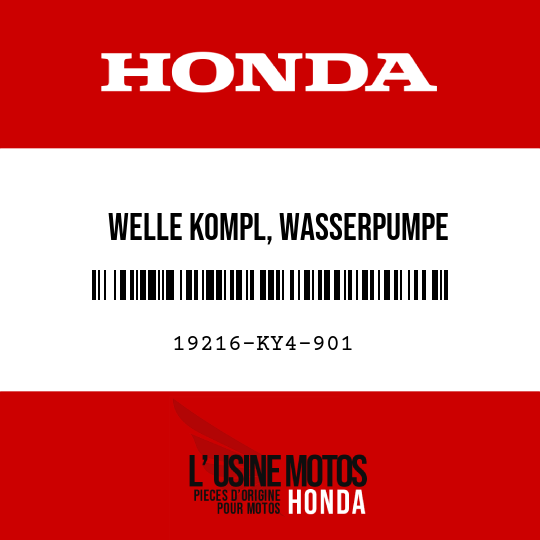 image de 19216-KY4-901 WELLE KOMPL, WASSERPUMPE