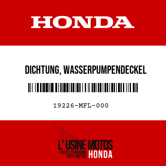 image de 19226-MFL-000 DICHTUNG, WASSERPUMPENDECKEL