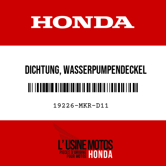 image de 19226-MKR-D11 DICHTUNG, WASSERPUMPENDECKEL