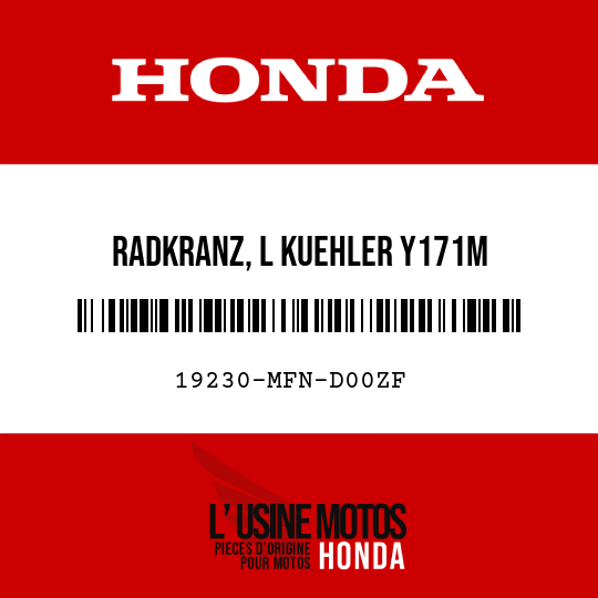 image de 19230-MFN-D00ZF RADKRANZ, L KUEHLER Y171M