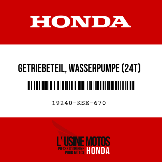 image de 19240-KSE-670 GETRIEBETEIL, WASSERPUMPE (24T)