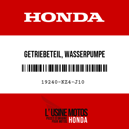 image de 19240-KZ4-J10 GETRIEBETEIL, WASSERPUMPE