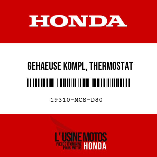 image de 19310-MCS-D80 GEHAEUSE KOMPL, THERMOSTAT
