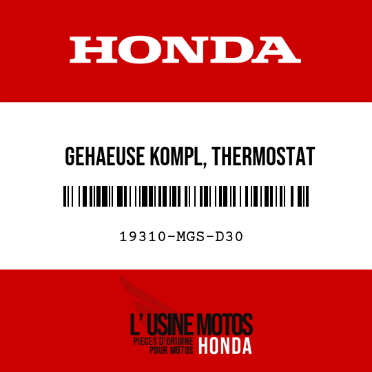 image de 19310-MGS-D30 GEHAEUSE KOMPL, THERMOSTAT
