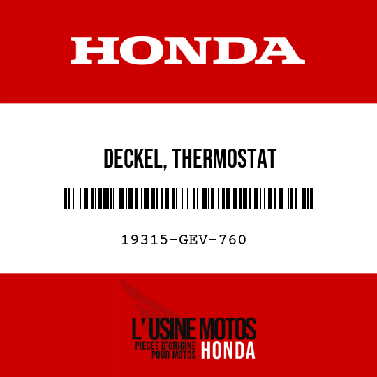image de 19315-GEV-760 DECKEL, THERMOSTAT