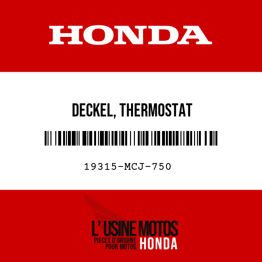 image de 19315-MCJ-750 DECKEL, THERMOSTAT