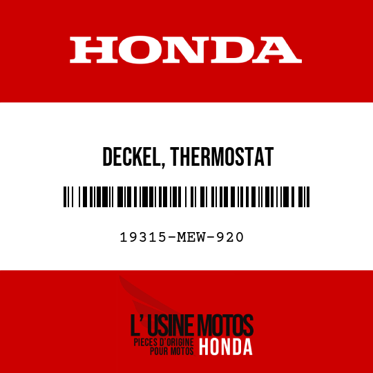 image de 19315-MEW-920 DECKEL, THERMOSTAT