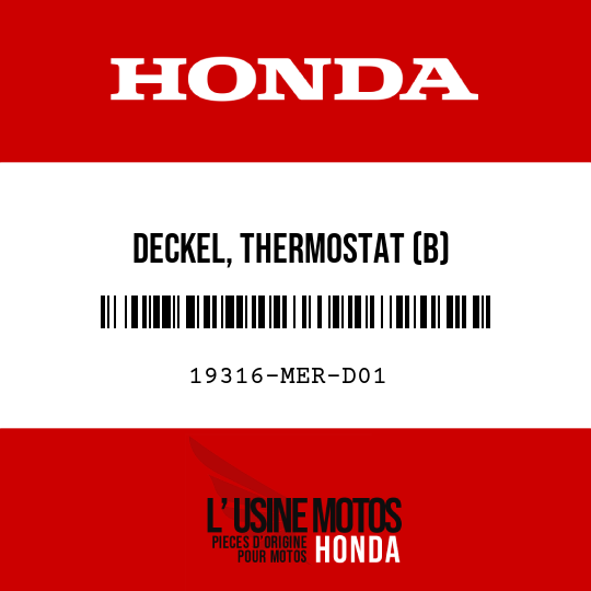 image de 19316-MER-D01 DECKEL, THERMOSTAT (B)
