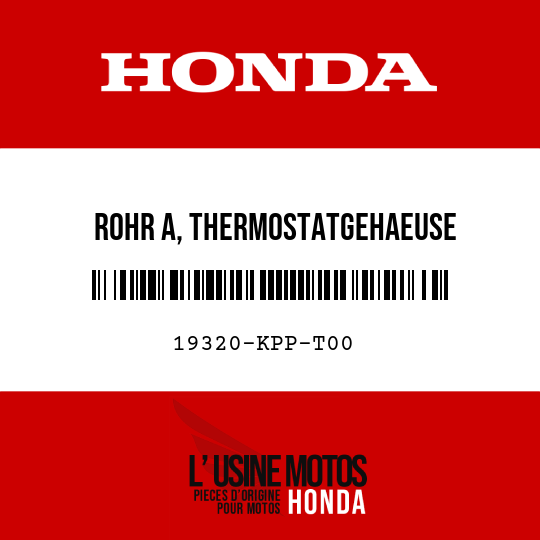 image de 19320-KPP-T00 ROHR A, THERMOSTATGEHAEUSE