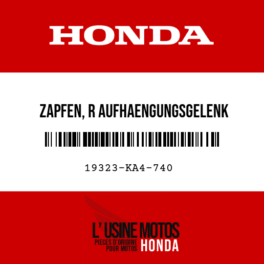 image de 19323-KA4-740 ZAPFEN, R AUFHAENGUNGSGELENK