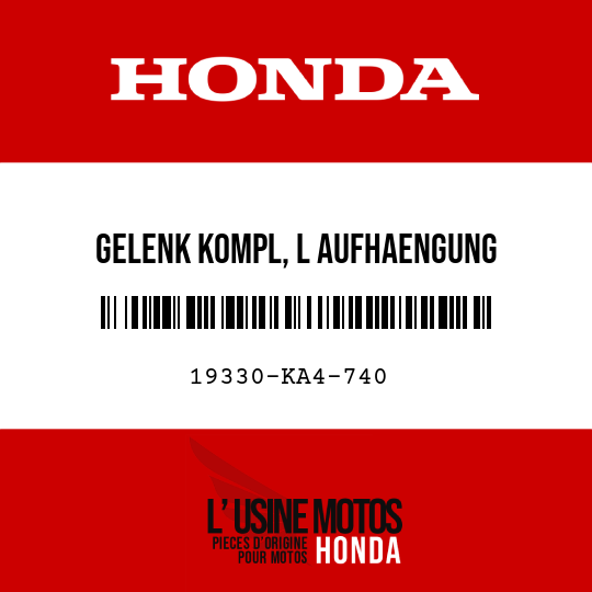 image de 19330-KA4-740 GELENK KOMPL, L AUFHAENGUNG