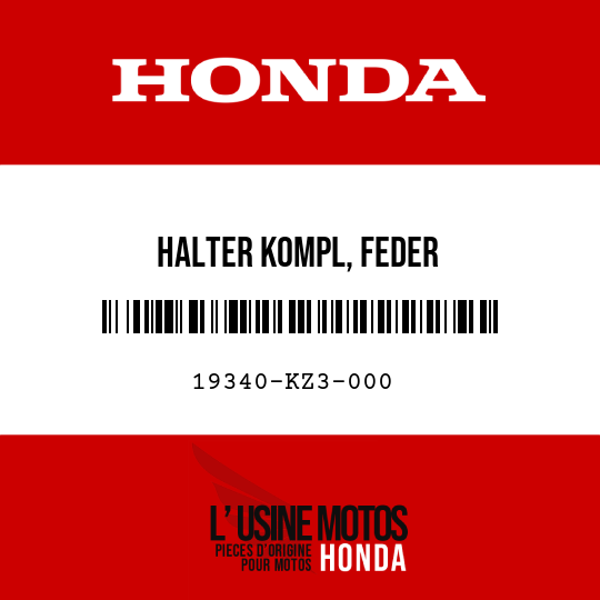image de 19340-KZ3-000 HALTER KOMPL, FEDER