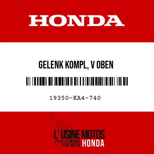 image de 19350-KA4-740 GELENK KOMPL, V OBEN