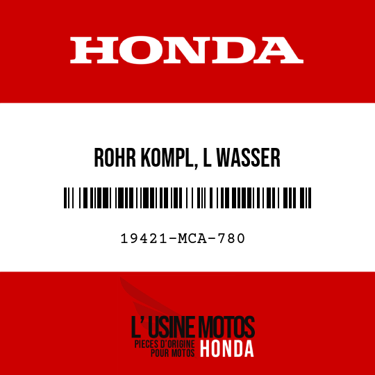 image de 19421-MCA-780 ROHR KOMPL, L WASSER