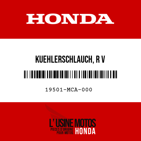 image de 19501-MCA-000 KUEHLERSCHLAUCH, R V