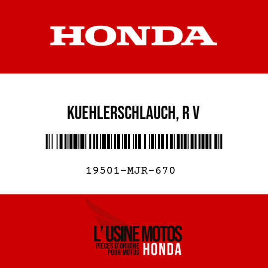 image de 19501-MJR-670 KUEHLERSCHLAUCH, R V