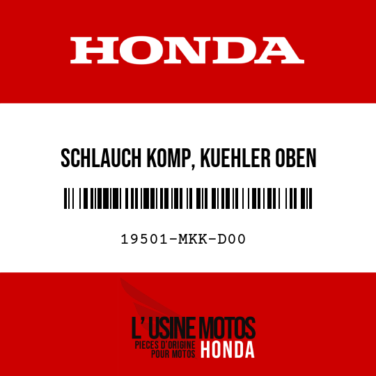 image de 19501-MKK-D00 SCHLAUCH KOMP, KUEHLER OBEN