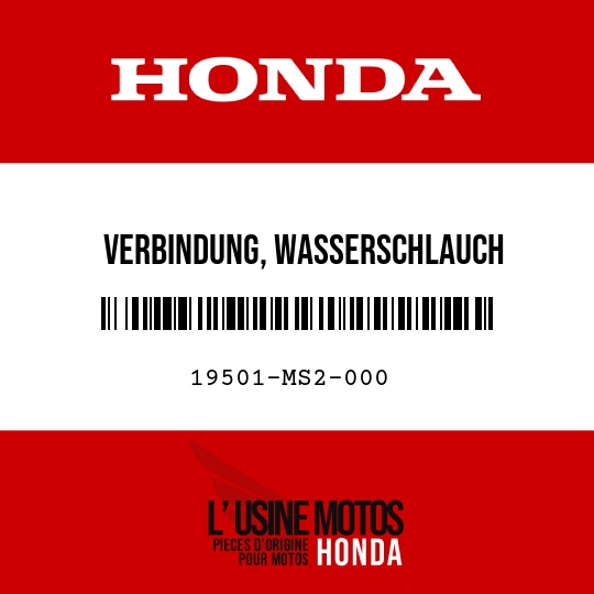 image de 19501-MS2-000 VERBINDUNG, WASSERSCHLAUCH